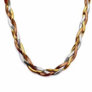 5mm | Tricolor | Braided Herringbone Link Chain